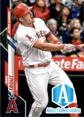 2020 Topps Update Mike Trout Active Leaders Royal Blue Parallel #U-243